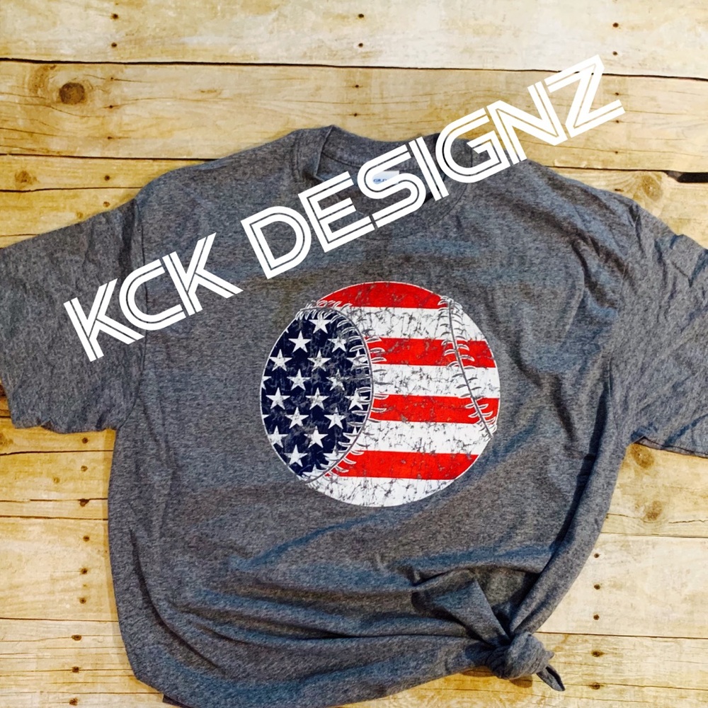 Patriotic Baseball Tee-